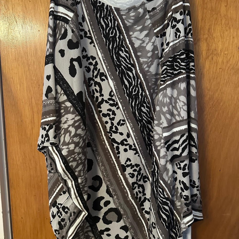Plus size poncho sweater